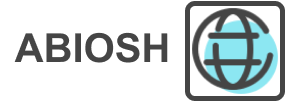 ABIOSH text with world icon
